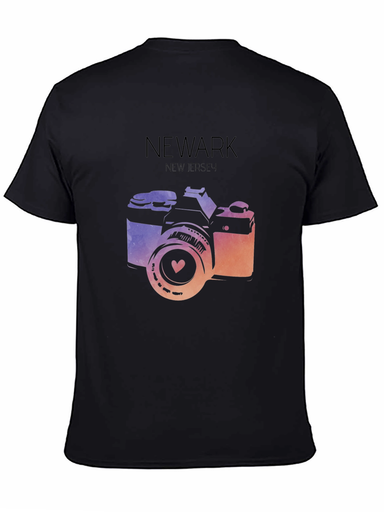 Newark New Jersey Camera Graphic T-Shirt