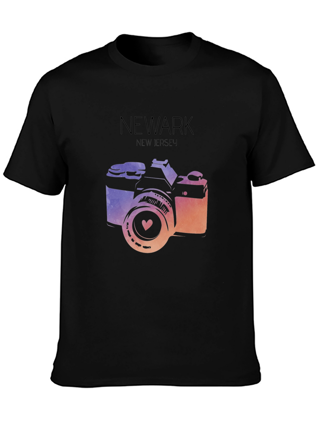 Newark New Jersey Camera Graphic T-Shirt