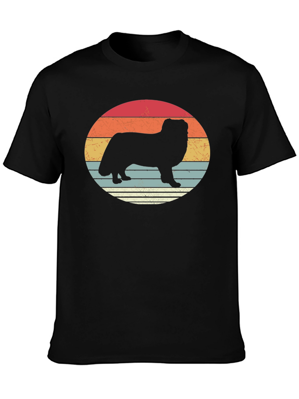 Retro Dog Silhouette T-Shirt - Stylish Graphic Tee