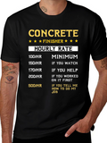 Concrete Finisher Hourly Rate T-Shirt