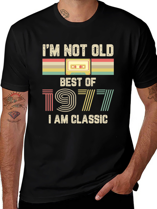 Im Not Old Im Classic 1977 Cassette Tape T-Shirt