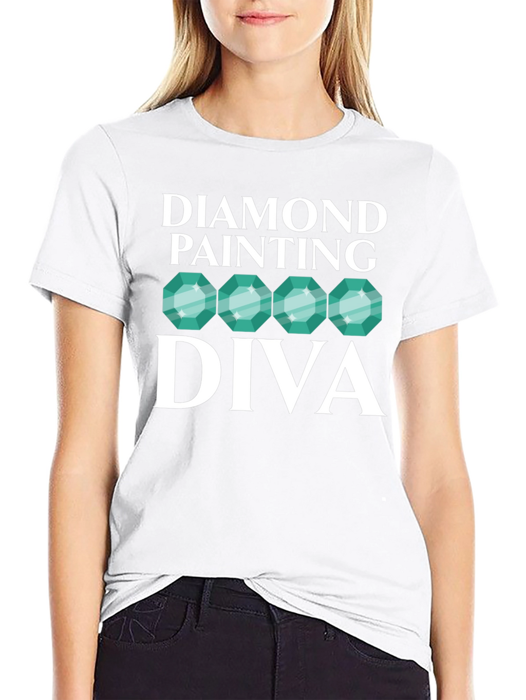 Diamond Painting Diva Black T-Shirt