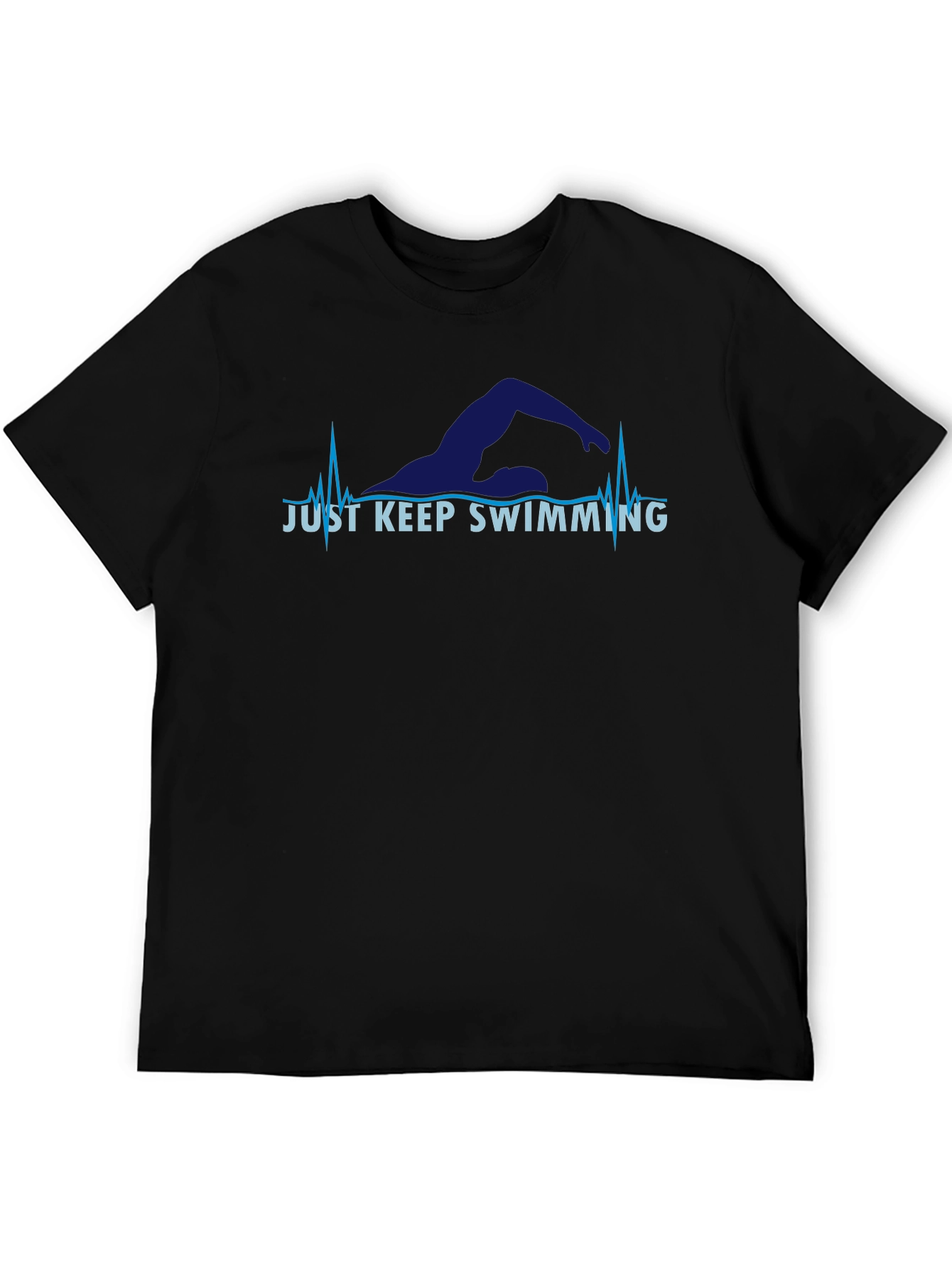 Just Keep Swimming T-Shirt - Motivational Swimmer Tee