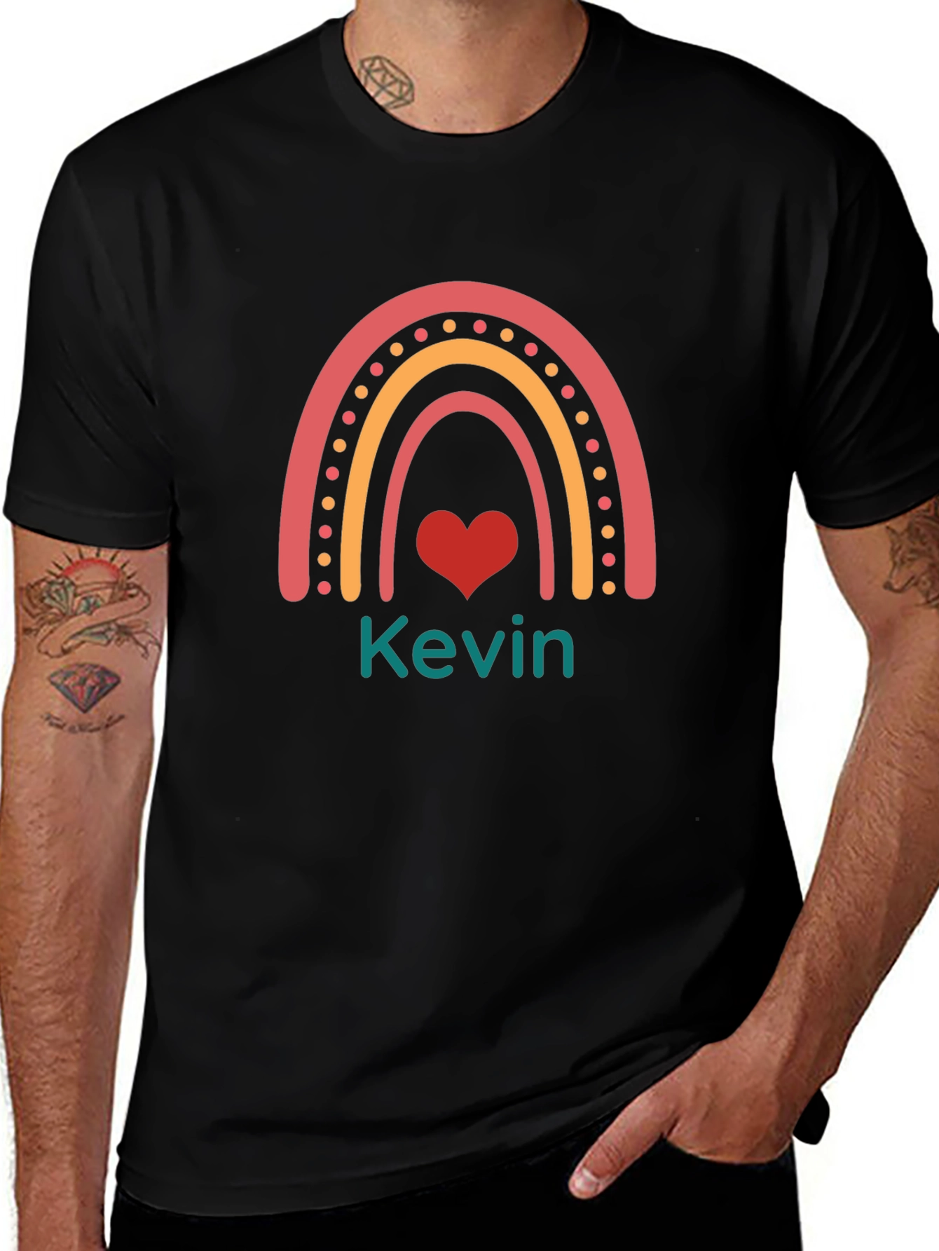 Personalized Rainbow Kevin Heart T-Shirt