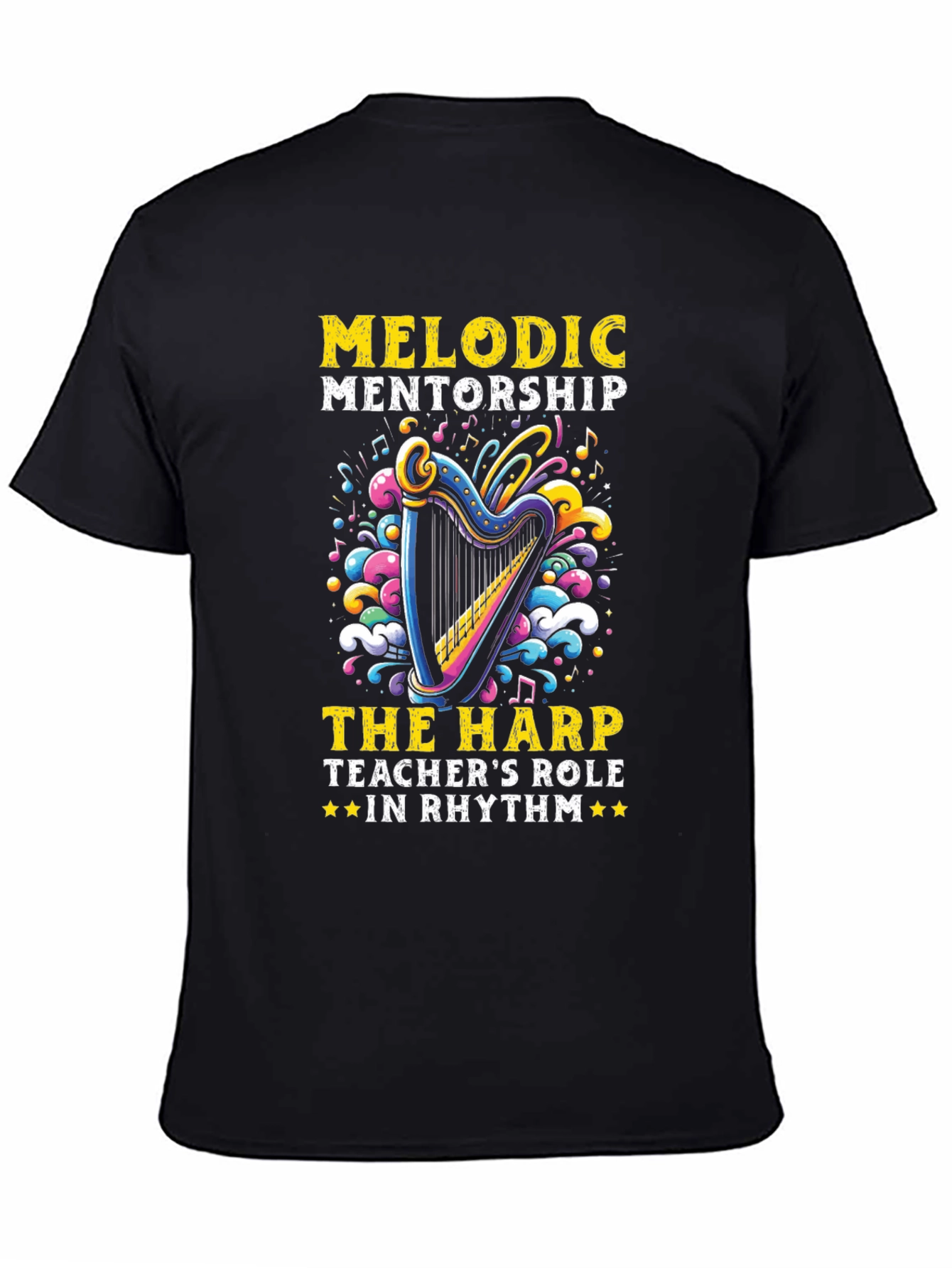 Melodic Mentorship Harp Teacher T-Shirt