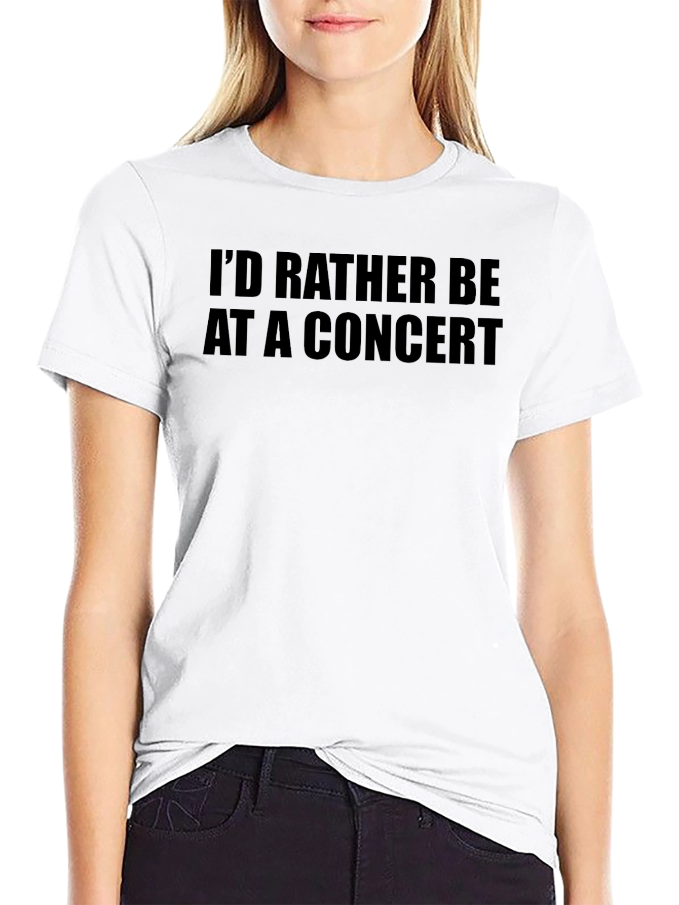 Concert Lovers Black Graphic Tee