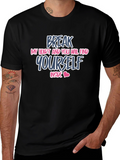 Break My Heart Mens Black Graphic Tee