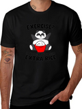 Funny Panda Extra Rice Graphic T-Shirt