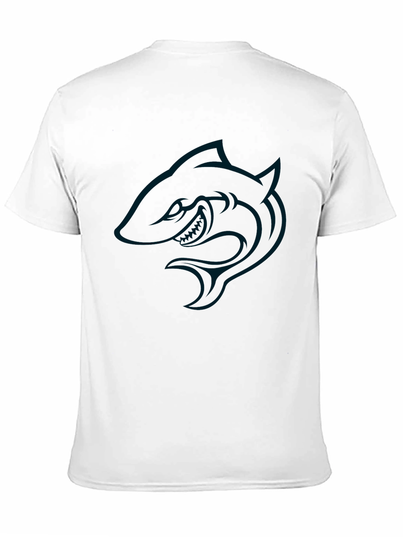 Black Shark Graphic Tee - Mens Casual Fashion