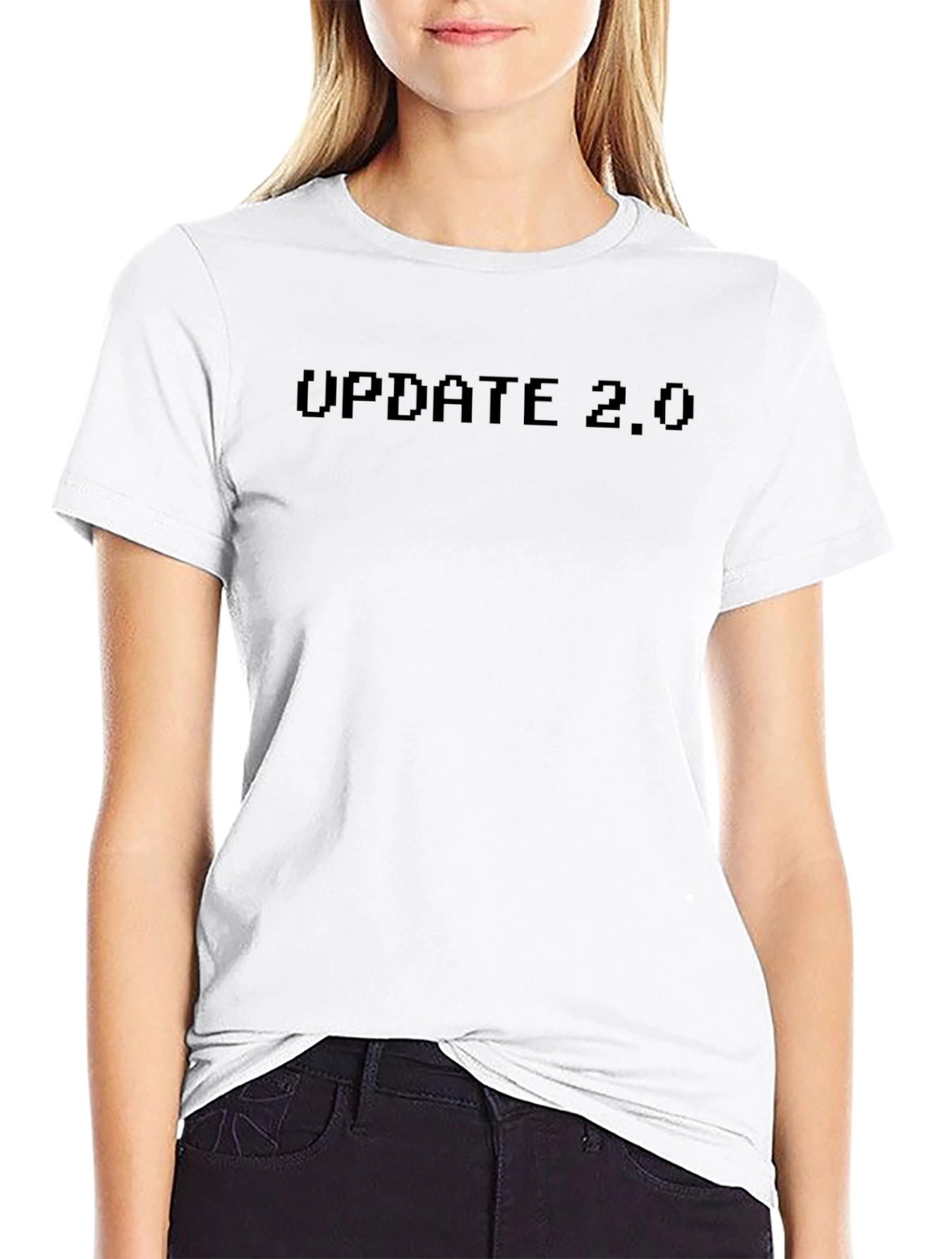 Update 2.0 Black Pixel Graphic T-Shirt