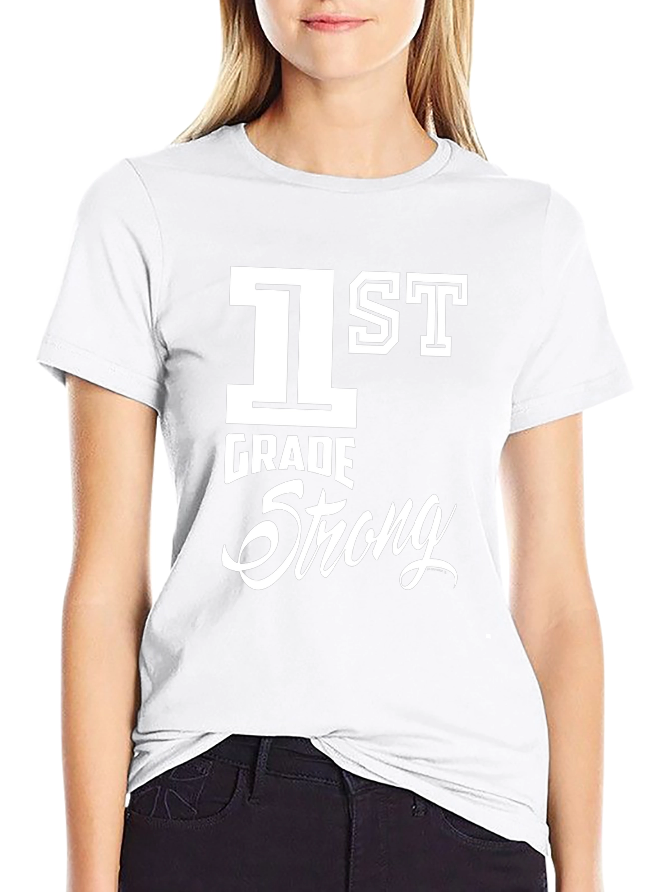 1st Grade Strong Black T-Shirt