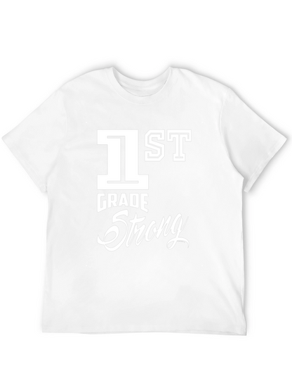 1st Grade Strong Black T-Shirt