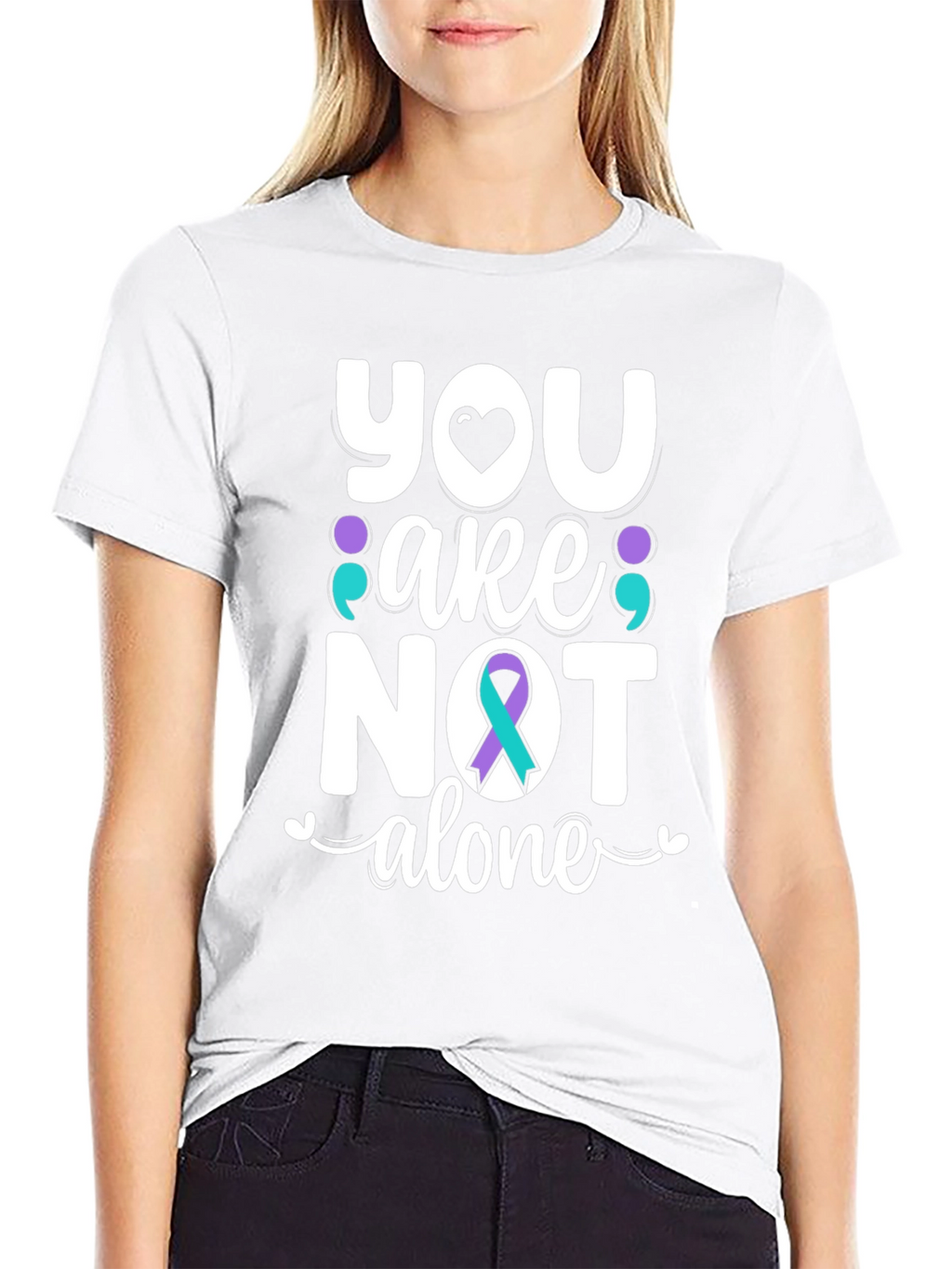 You Are Not Alone T-Shirt Suicide Awareness