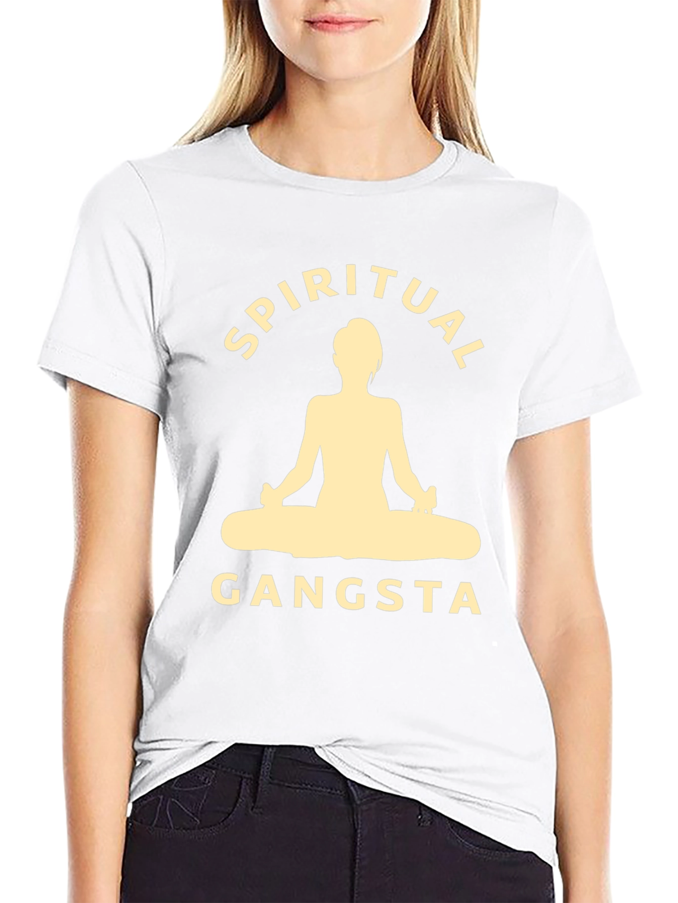 Spiritual Gangsta Black Graphic T-Shirt