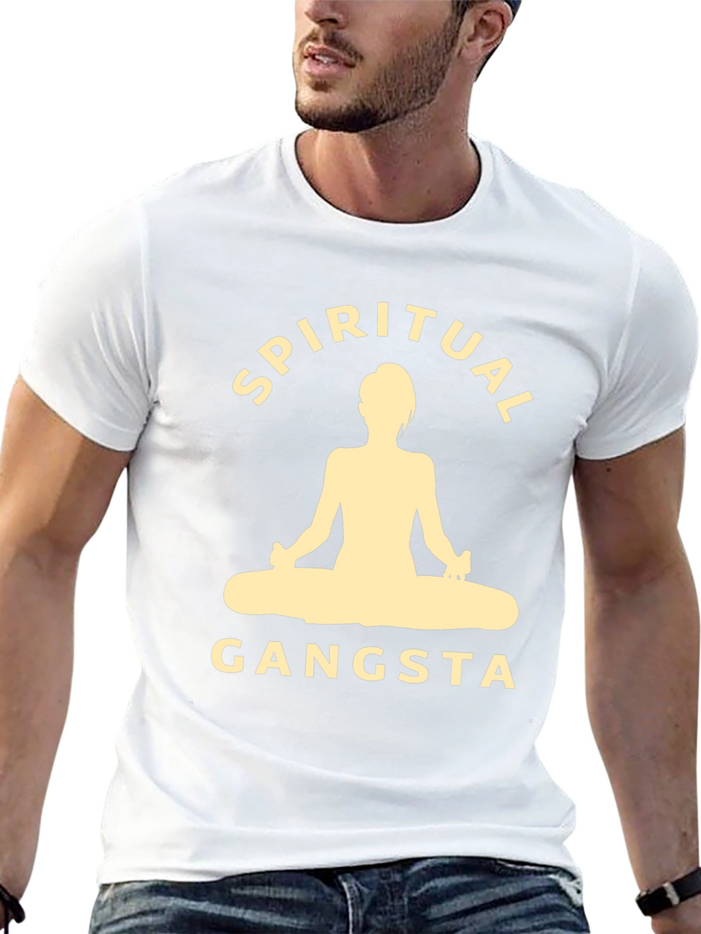 Spiritual Gangsta Black Graphic T-Shirt
