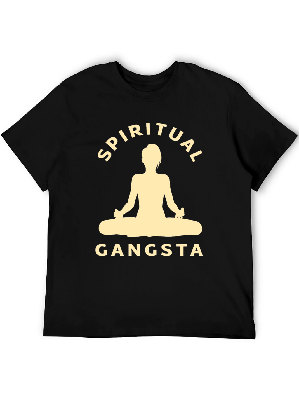 Spiritual Gangsta Black Graphic T-Shirt
