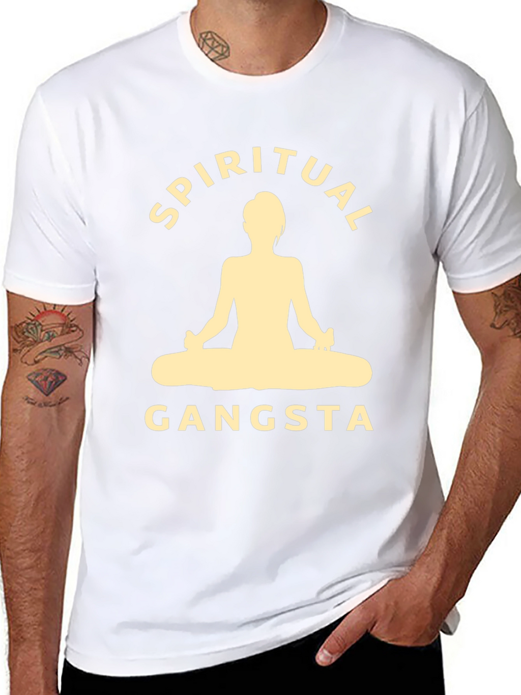 Spiritual Gangsta Black Graphic T-Shirt