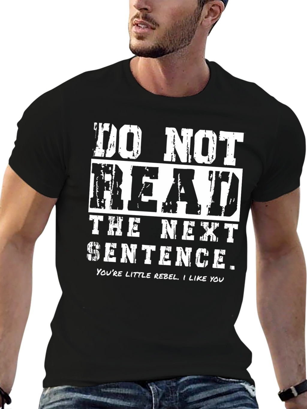 Funny Do Not Read Graphic Tee - Rebel T-Shirt