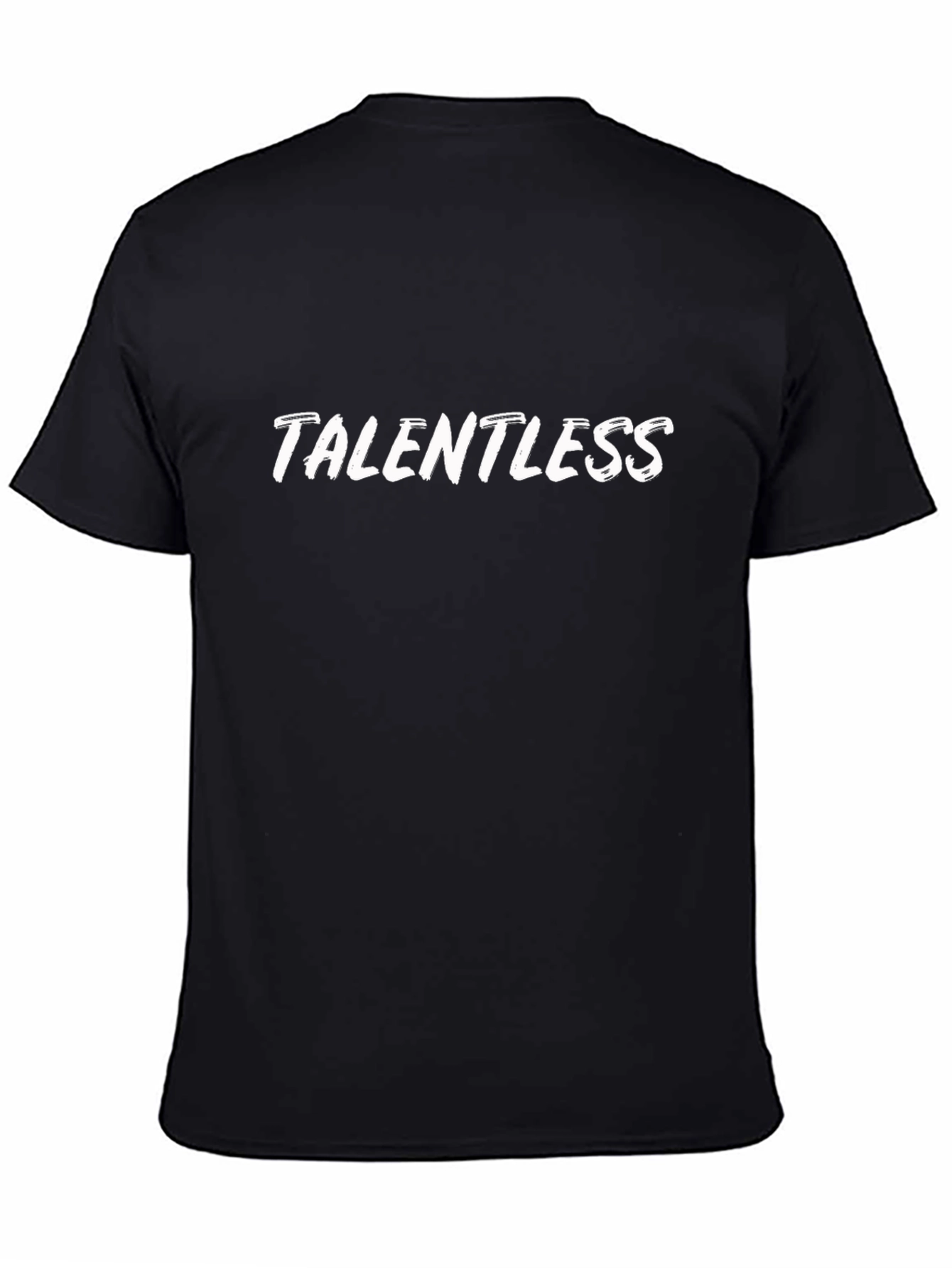Talentless Graphic Tee - Black Cotton Casual T-Shirt
