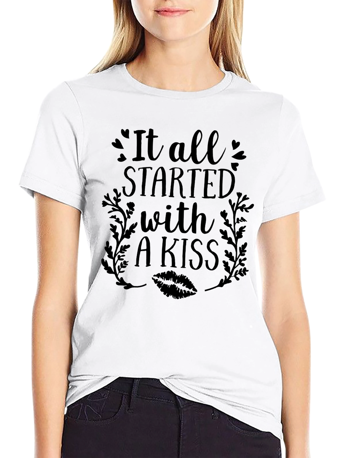 It All Started With a Kiss Graphic T-Shirt