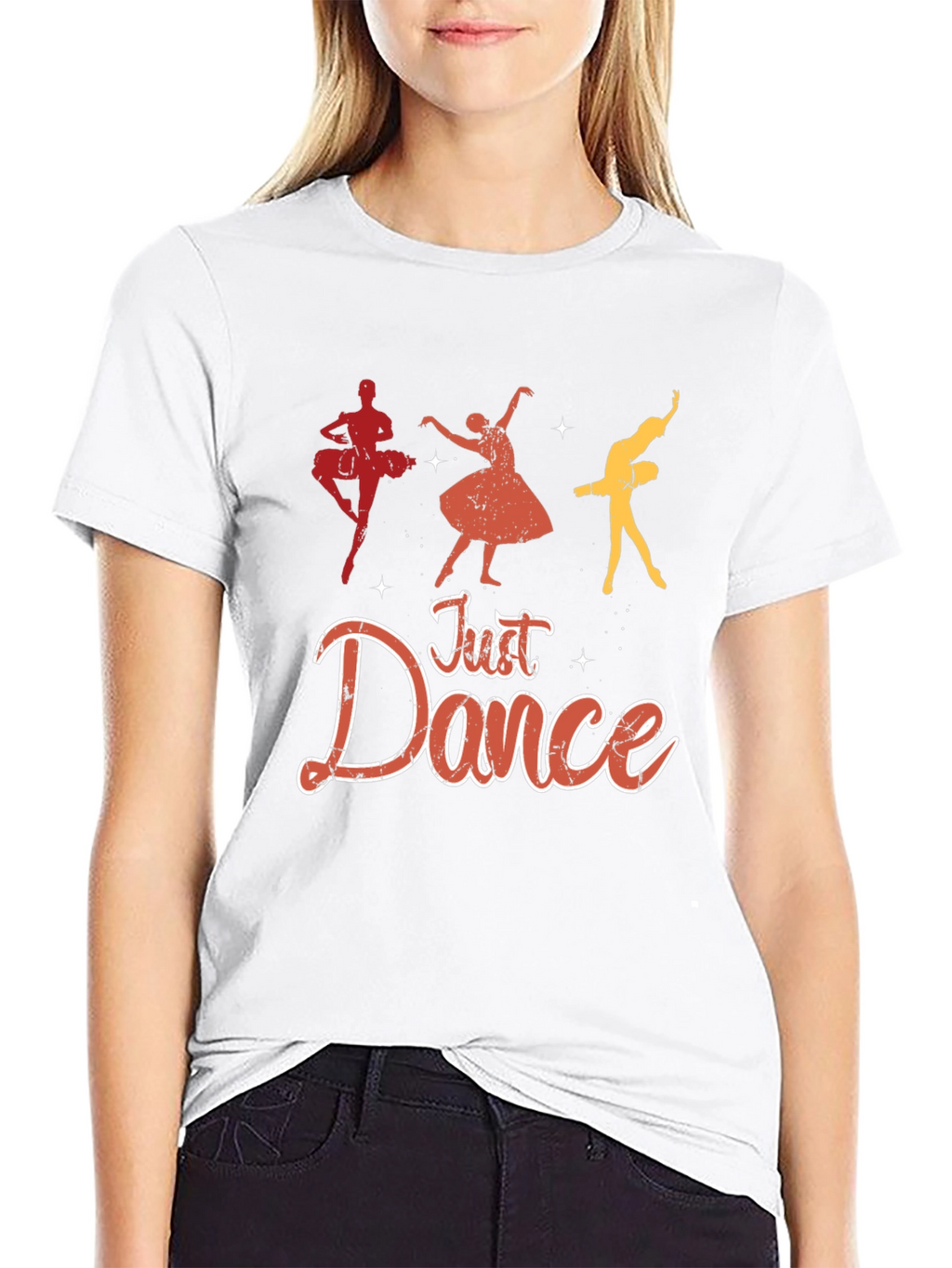 Just Dance Graphic Tee - Black Cotton T-Shirt