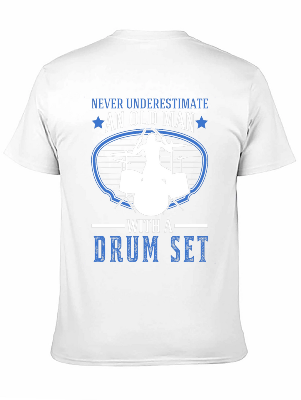 Old Man Drum Set T-Shirt - Musician Gift